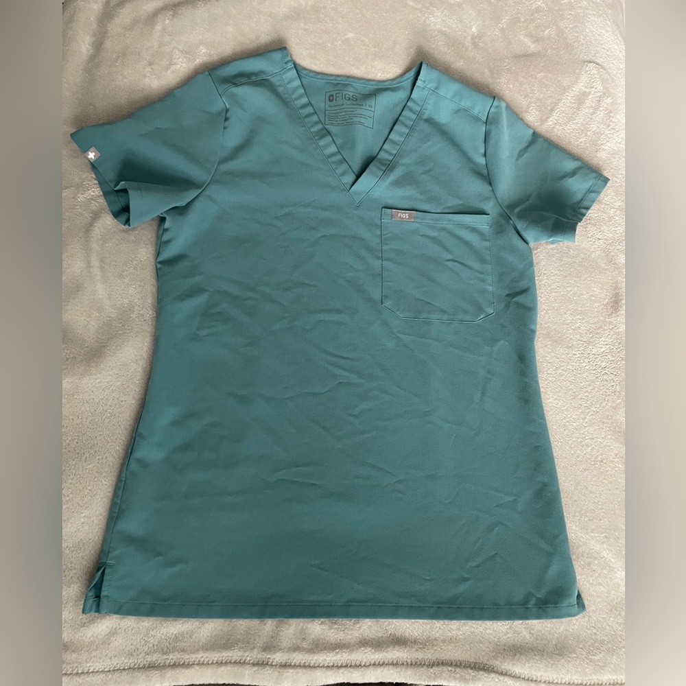 Figs Catarina Scurb Top - XS, Hydrogreen
